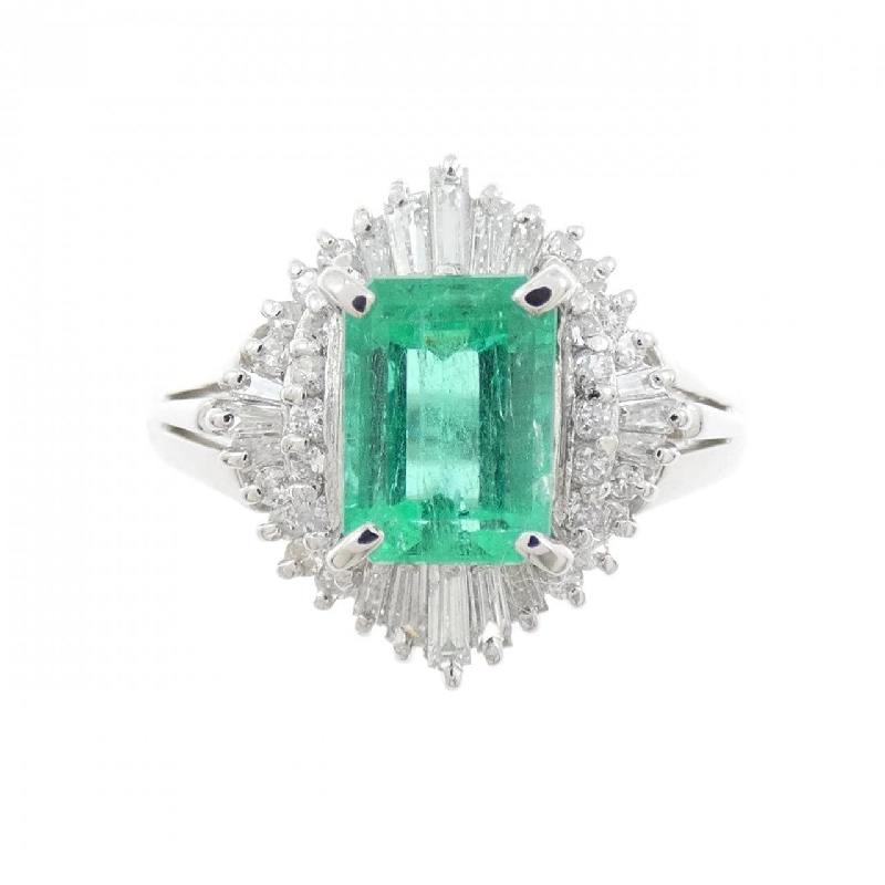 Nhẫn Emerald PT900 1.01CT - Hàng hiệu Chính hãng 850545