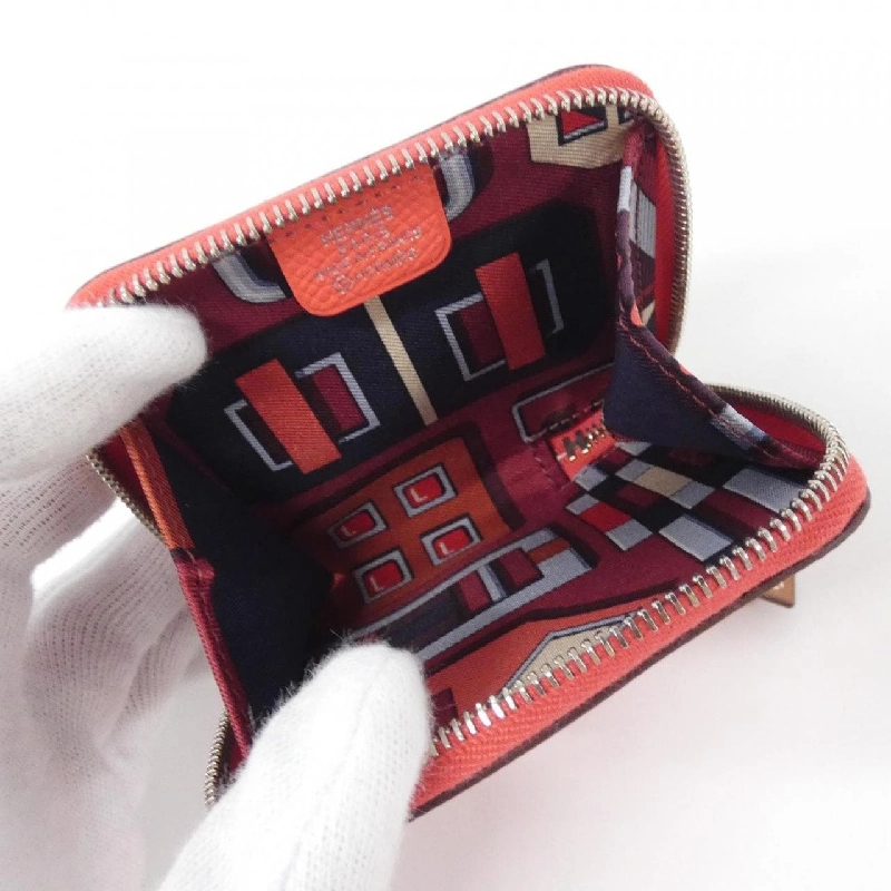 HERMES CARRE EN BOUCLES ví silk IN PORT MONNAIE - Hàng hiệu Authentic 769476
