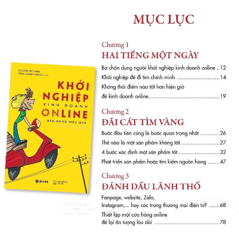 Khởi Nghiệp Kinh Doanh Online - Bán Hàng Hiệu Quả Trên FaceBook - NGUYỄN TRÍ LONG & TRẦN THANH PHONG - GIVER BOOKS - MARKETING KINH DOANH 921659