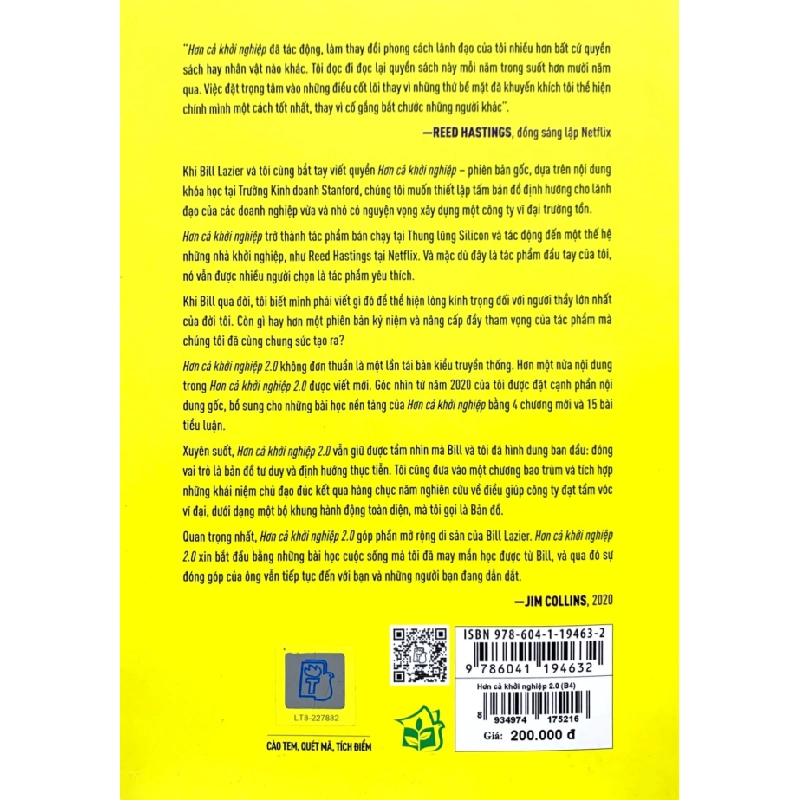 Hơn Cả Khởi Nghiệp 2.0: Xây Dựng Công Ty Từ Khởi Nghiệp Đến Vĩ Đại Trường Tồn - Jim Collins, Bill Lazier 294877