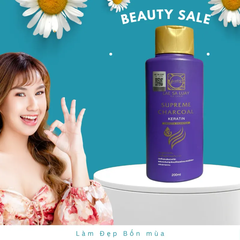 Dầu Gội Dưỡng Tóc Siêu Mượt Lae Sa Luay Thái Lan 200ml chính hãng nguyên tem 174592