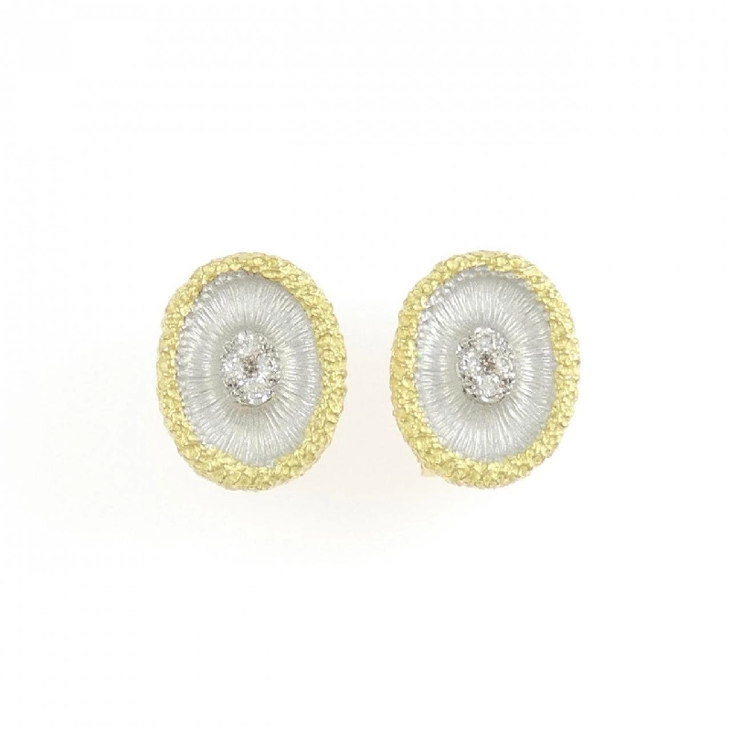 K18YG/K18WG Bông tai/Khuyên tai kim cương - Hàng hiệu Chính hãng 870514