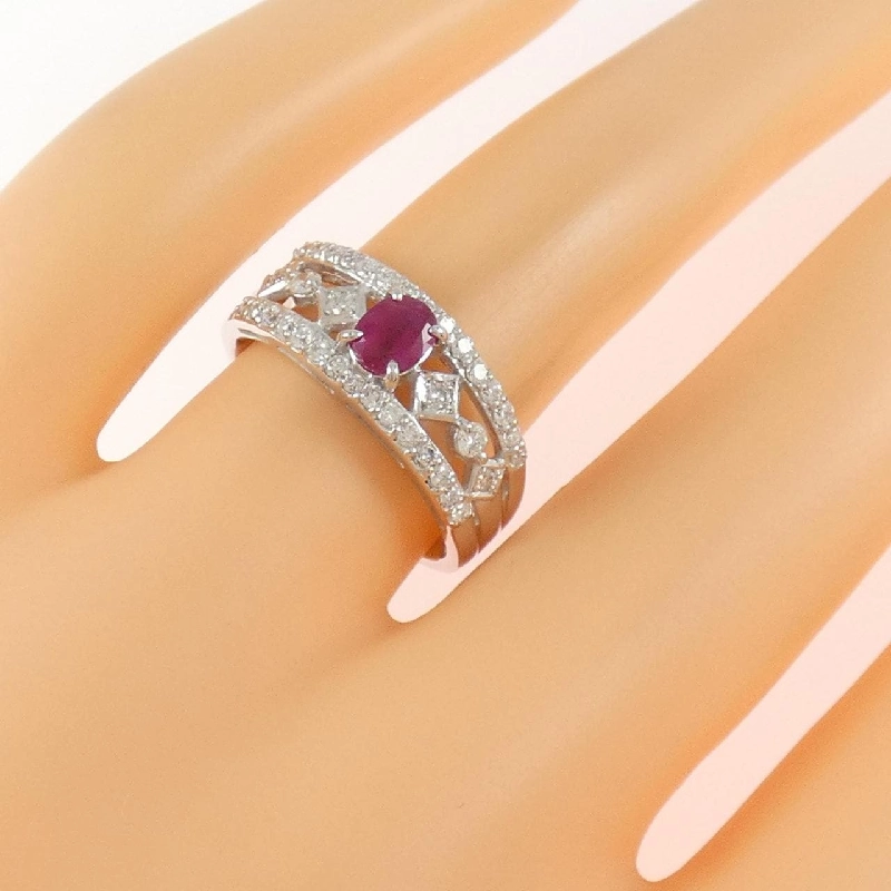 Nhẫn Ruby K18WG 0.388CT - Hàng hiệu Chính hãng 853356