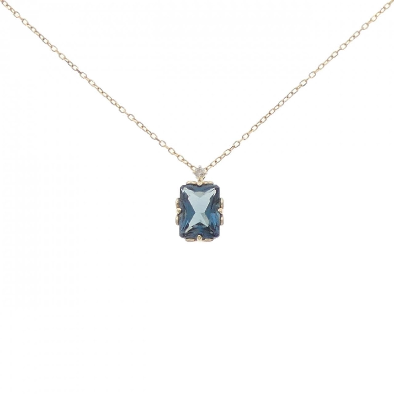 K10YG Blue Topaz Necklace - Hàng hiệu Authentic 859344