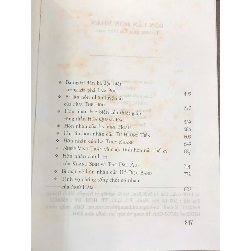 BỐN LẦN HÔN NHÂN - Trương Hội Lai 466633