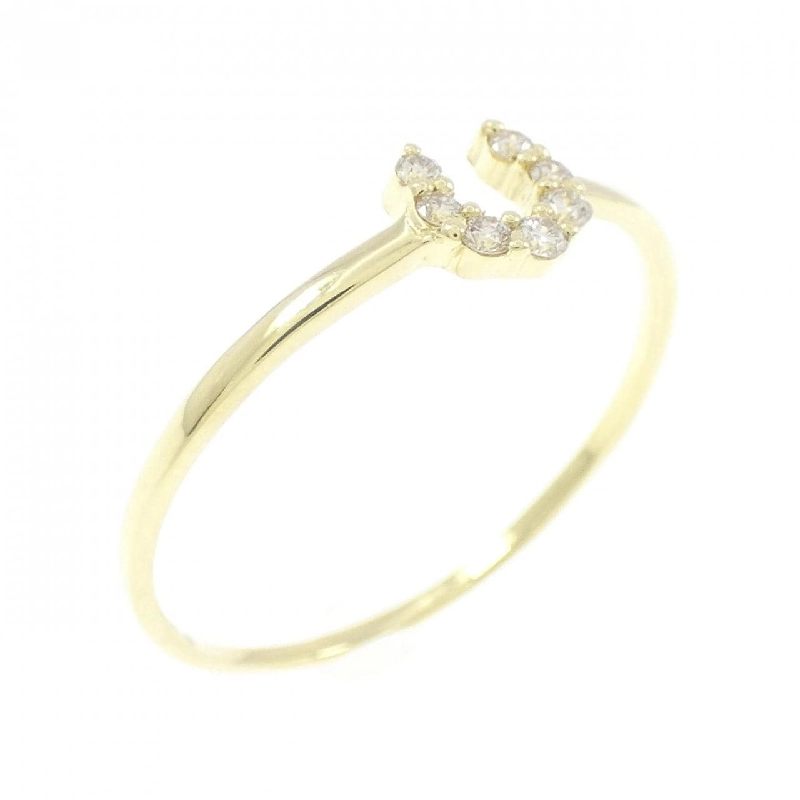 【Sản phẩm mới】Nhẫn kim cương K18YG hình móng ngựa 0.06CT 668340