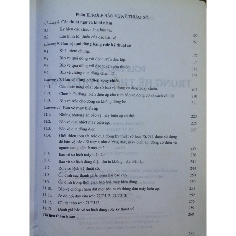 RƠLE - BẢO VỆ TRONG HỆ THỐNG ĐIỆN MỞ 460117