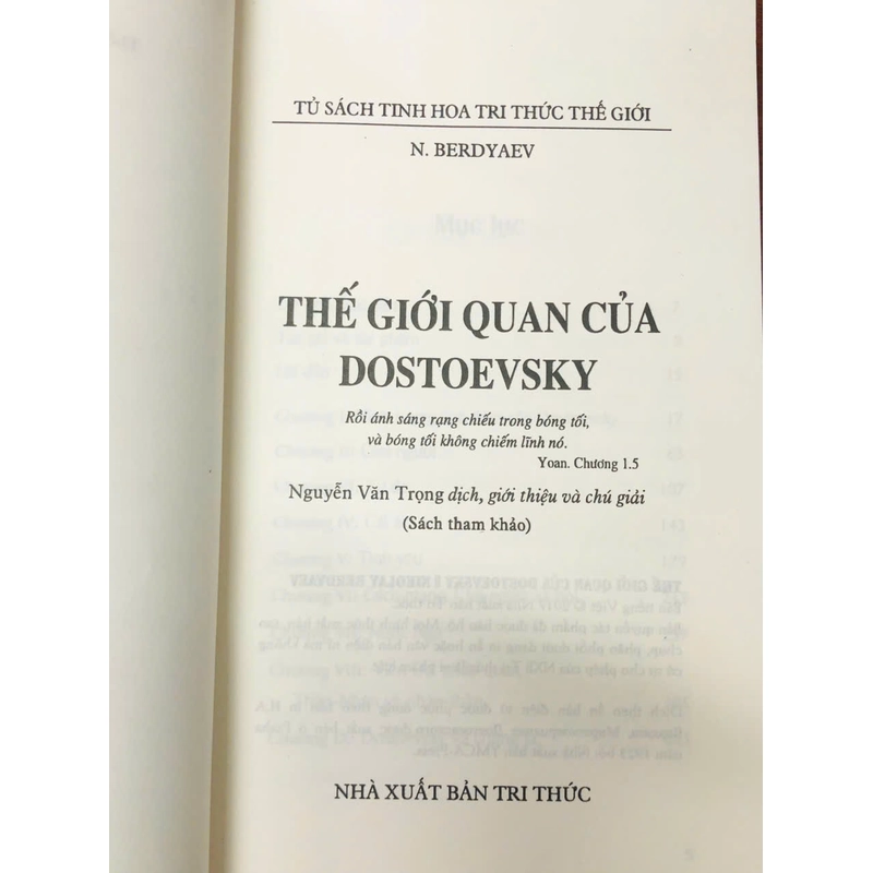 Thế giới quan của Dostoevsky - N. Berdyaev 541985