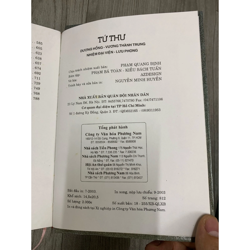 Tứ thư - trần trọng sâm, kiều bách vũ thuận biên dịch. 1a5 509693