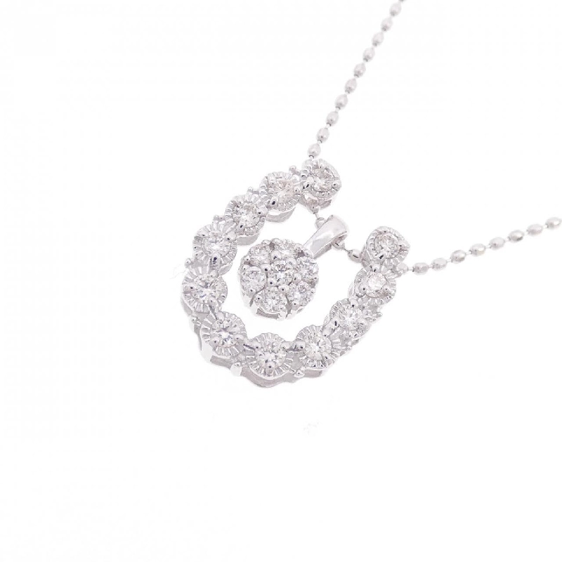 K18WG 2WAY Dây chuyền kim cương 0.08CT - Hàng hiệu Authentic 860665