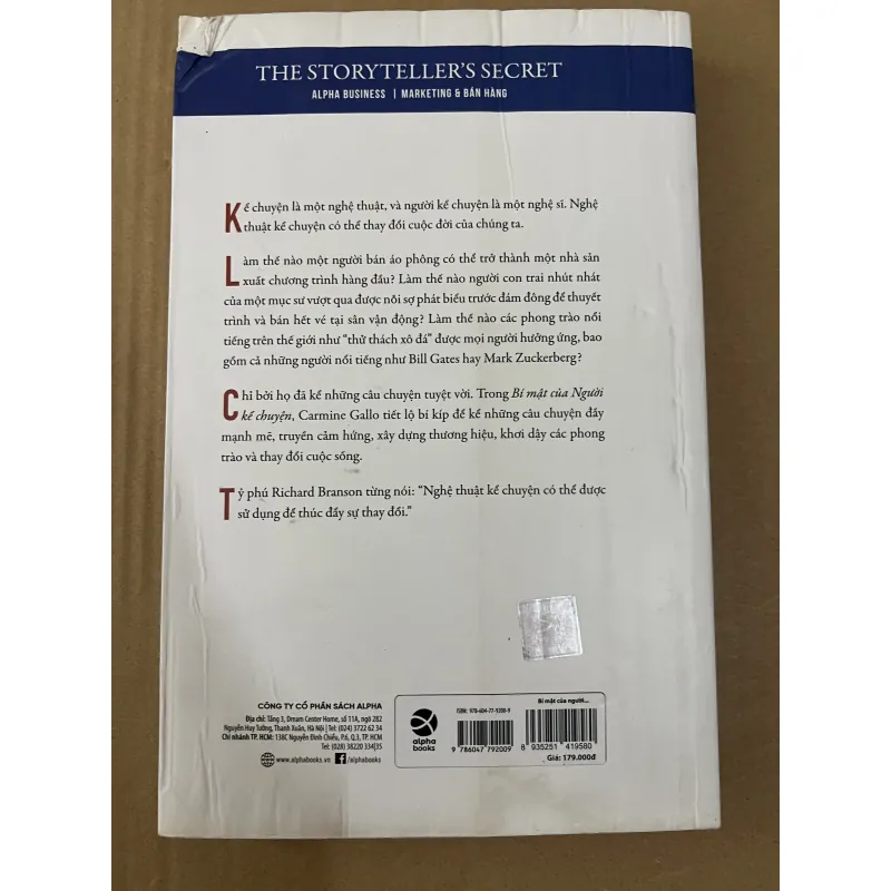 Bí mật của người kể chuyện (sách bị ẩm) 1031574