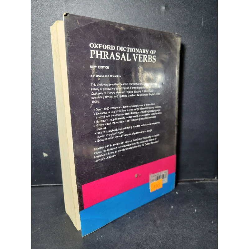 Oxford Dictionary of Phrasal Verbs mới 90% ố, bẩn bìa HCM1001 A.P.Cowie & R.Mackin HỌC NGOẠI NGỮ 380642