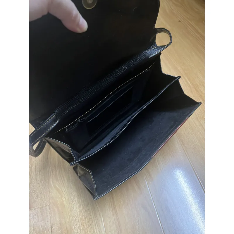 Túi nữ 25x18x7 da thật hoạ tiết 2hand 1002007