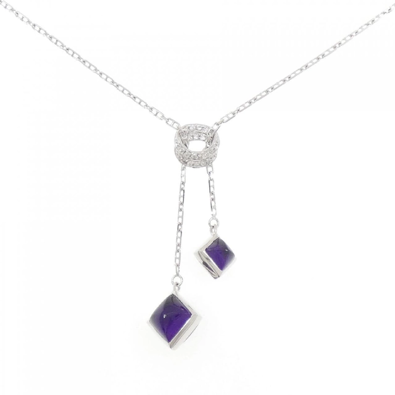 Dây chuyền Amethyst 750WG 7.79CT - Hàng hiệu Chính hãng 856611