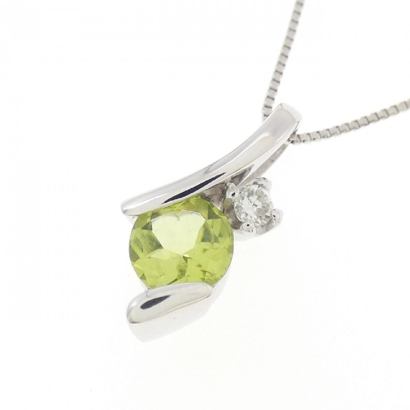 K18WG Peridot Necklace - Hàng hiệu Authentic 860046