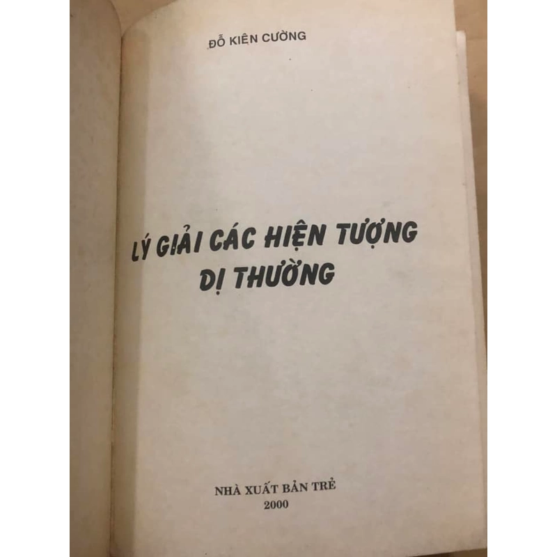 Sách Lý giải các hiện tượng dị thường - Đỗ Kiến Cường 307057