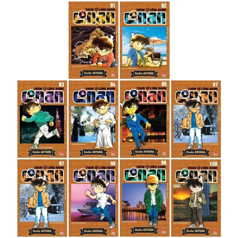 Thám Tử Lừng Danh Conan: Tập 91 - 100 (Bộ 10 Tập) - Gosho Aoyama (Mới 100%) Truyện tranh, NXB Kim Đồng - SÁCH ĐẠI HỌC 485303