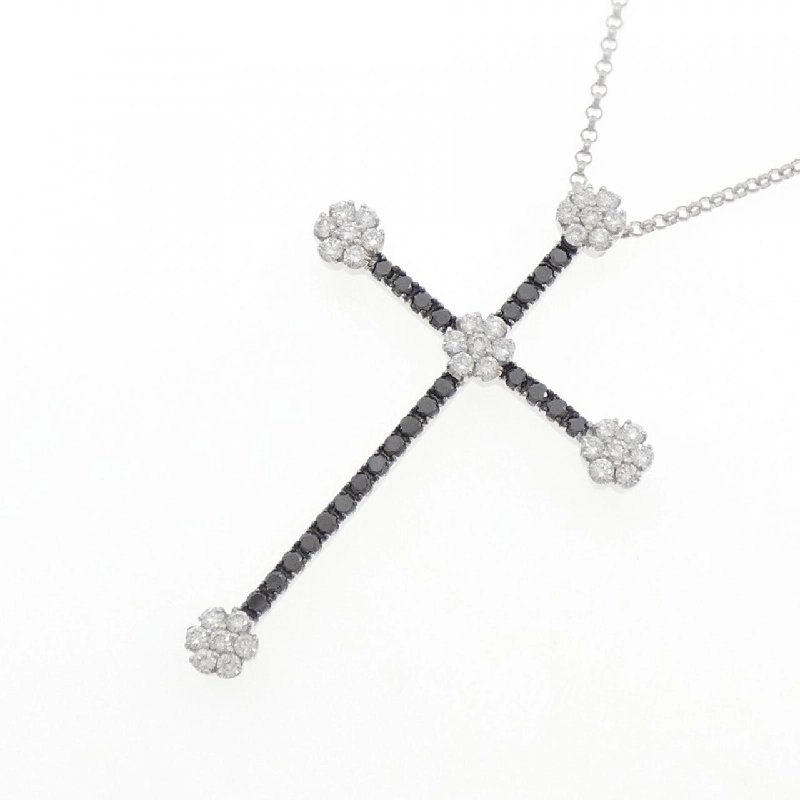 Ponte Vecchio Dây chuyền kim cương chéo 0.55CT - Hàng hiệu Authentic 840881