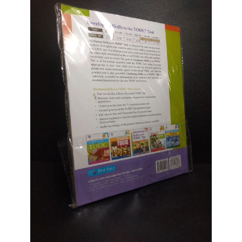 Developing skills for the toeic test mới 95% bẩn nhẹ có kèm CD HPB.HCM1110 448295