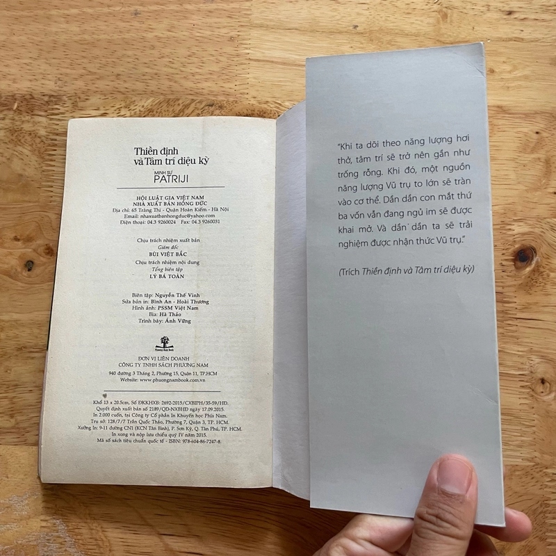 II Tựa sách: Thiền Định Và Tâm Trí Diệu Kỳ - Minh Sư Patriji - 2015 489466