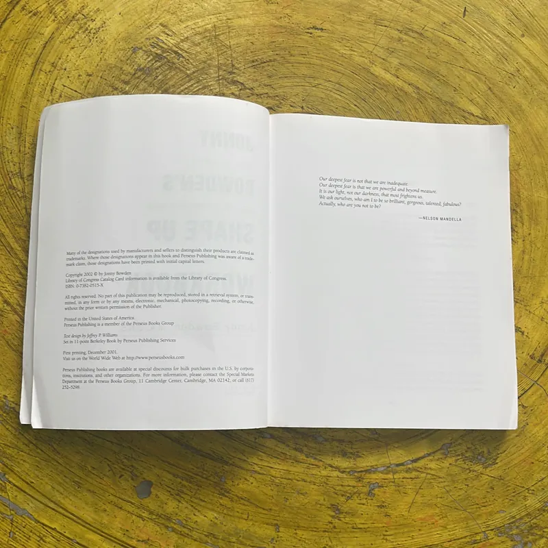 JONNY BOWDEN’S SHAPE UP WORKBOOK  697842