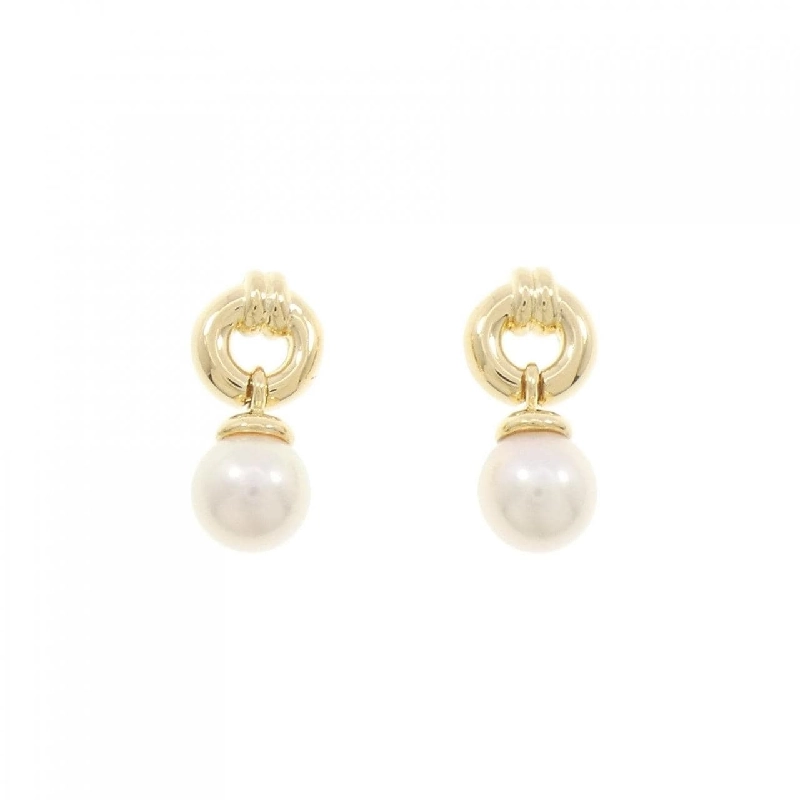 Bông tai ngọc trai Akoya K18YG 7.3mm - Hàng hiệu Chính hãng 876122