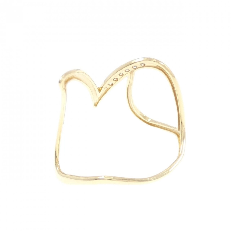 Nhẫn kim cương chữ M K18YG 0.05CT 669686