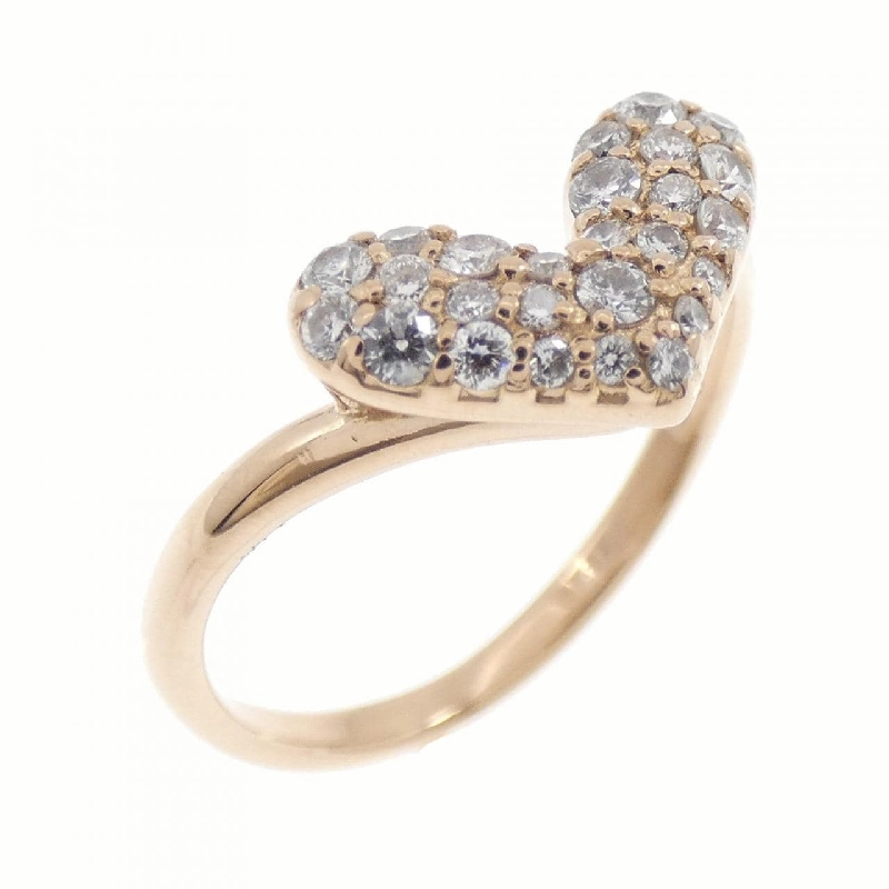 Nhẫn kim cương K18PG hình trái tim 0.28CT 667648