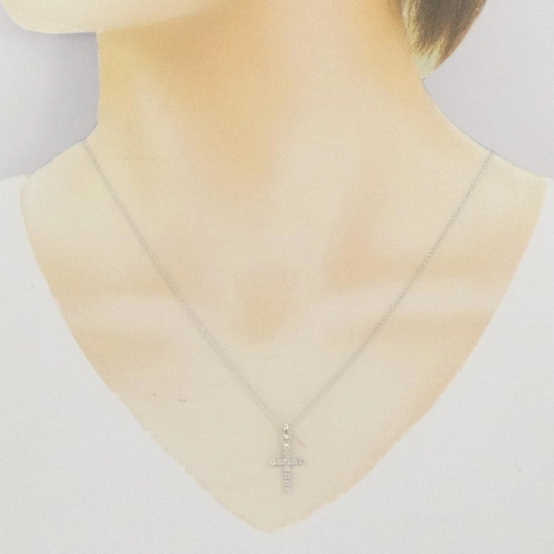 Dây chuyền kim cương chéo Samantha Tiara 0.22CT - Hàng hiệu Chính hãng 843289