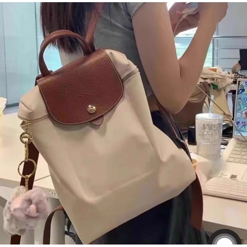 Balo Longchamp nữ màu be nâu 275111