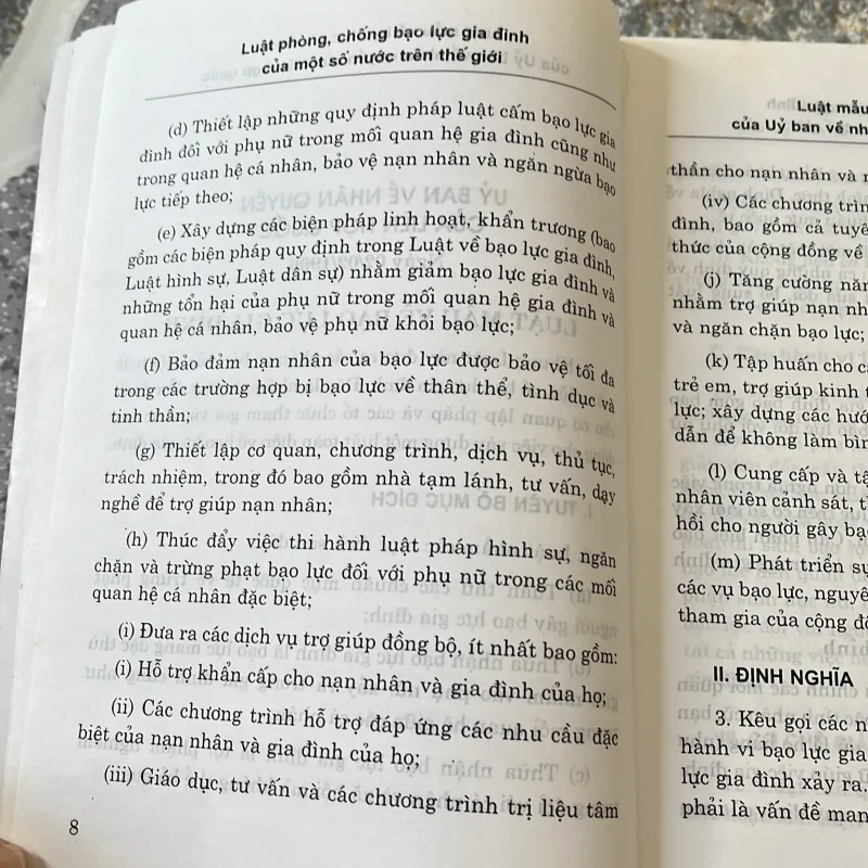 [luật - chính trị] Luật quốc tế - Luật Phòng chống bạo lực gia đình một số nước 785847