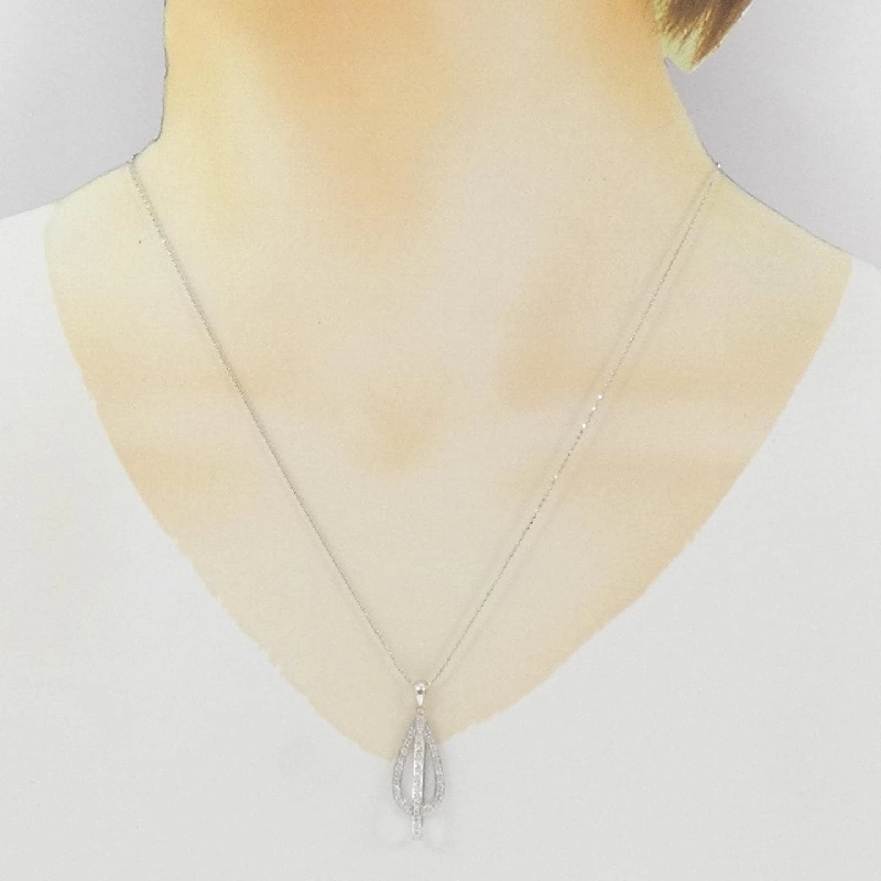 K18WG Dây chuyền kim cương 0.24CT - Hàng hiệu Chính hãng 859094