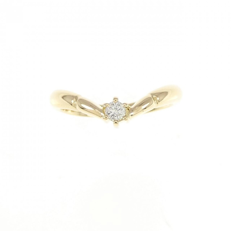 Nhẫn kim cương K18YG 670622