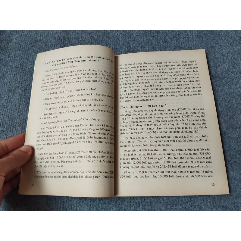 HỎI ĐÁP VỀ TÀI NGUYÊN VÀ MÔI TRƯỜNG 729261