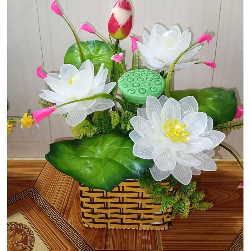 Hoa đá để bàn , phòng khách, bàn làm việc .sản phẩm handmade ,  hàng mới . 442623