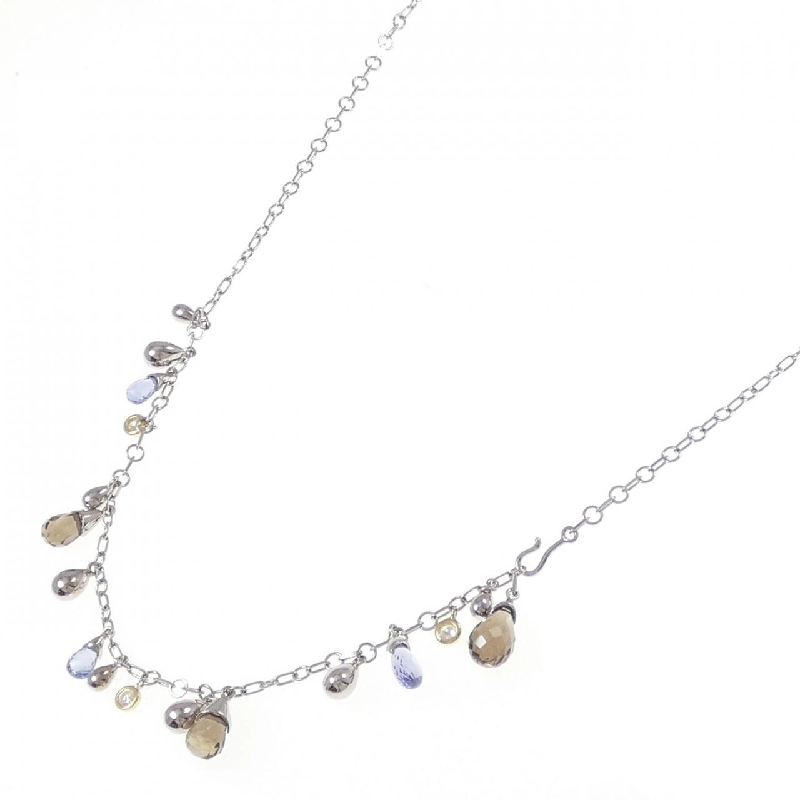 K18WG/K18YG Mặt dây chuyền đá màu - Hàng hiệu Authentic 865884