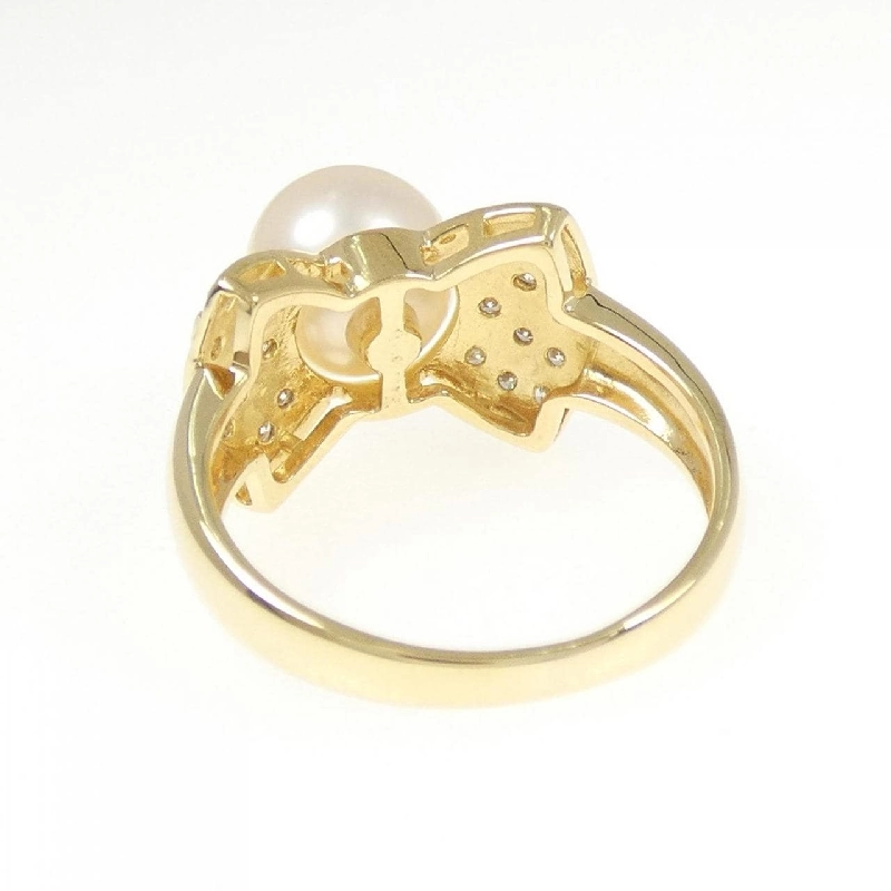 Nhẫn ngọc trai Akoya K18YG 7.8mm 667301