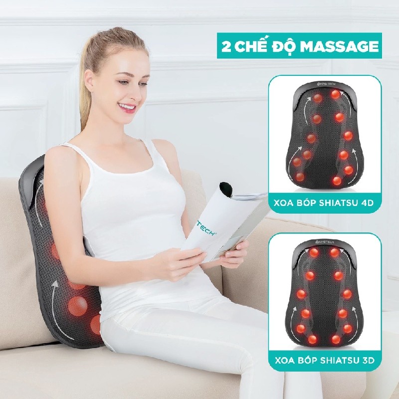 Đệm massage lưng, chân Kingtech 48649