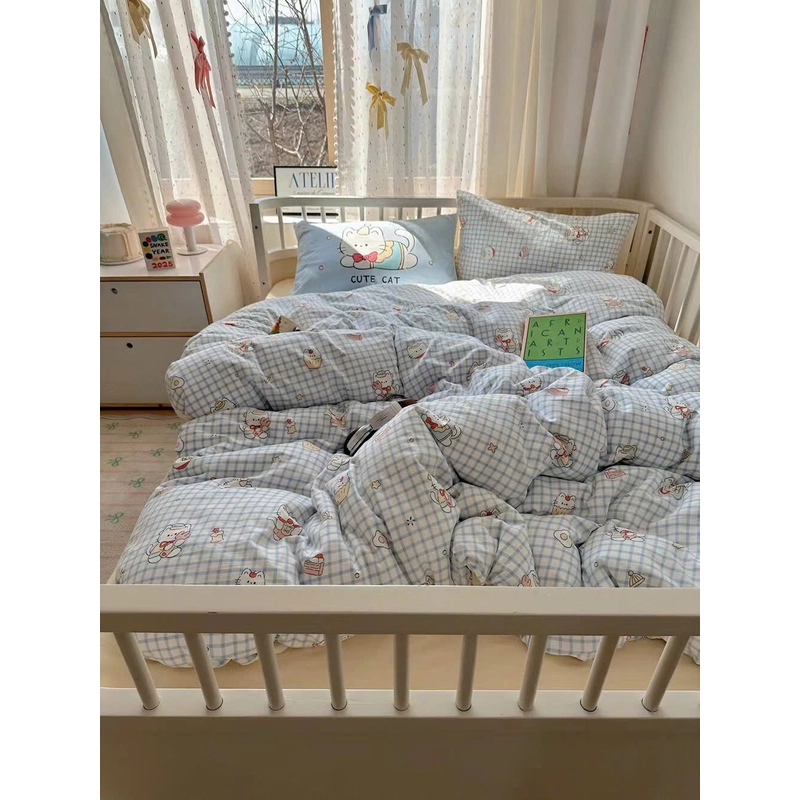 Set 4 món chăn ga gối cotton cloud 469594