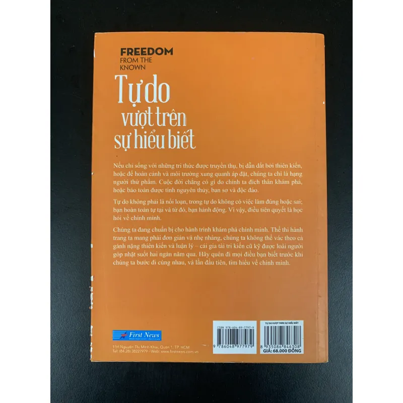 (Sách cũ) J.KRISHNAMURTI - Tự do vượt trên sự hiểu biết. 929131