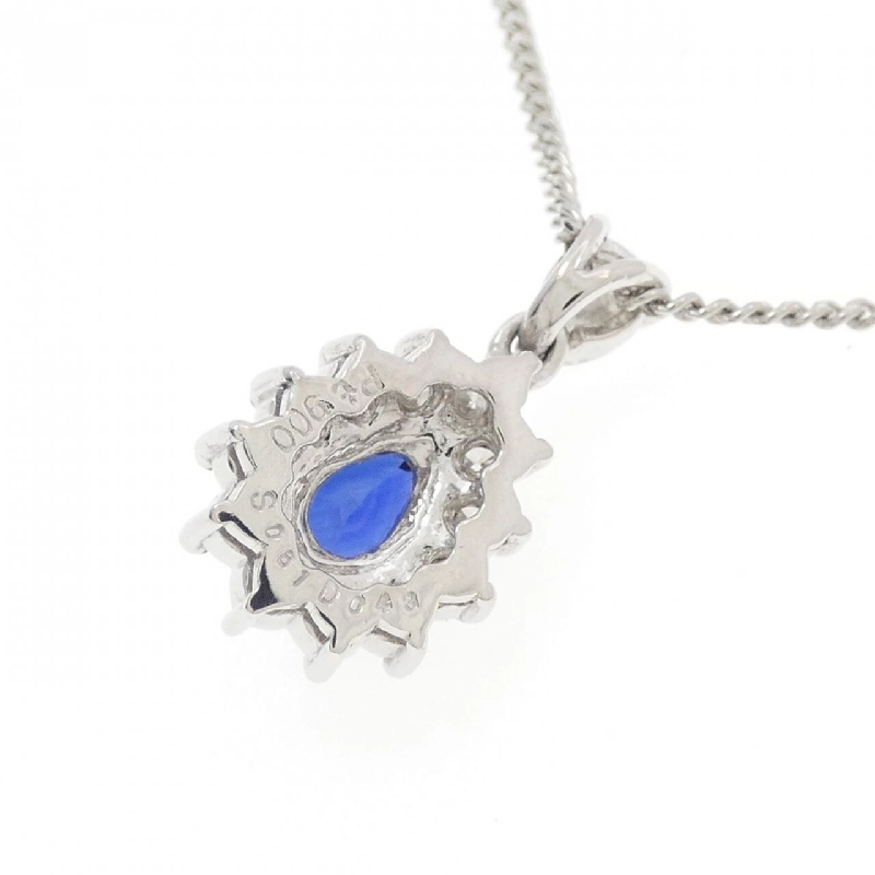 Dây chuyền Sapphire PT900/PT850 0.61CT - Hàng hiệu Chính hãng 858009