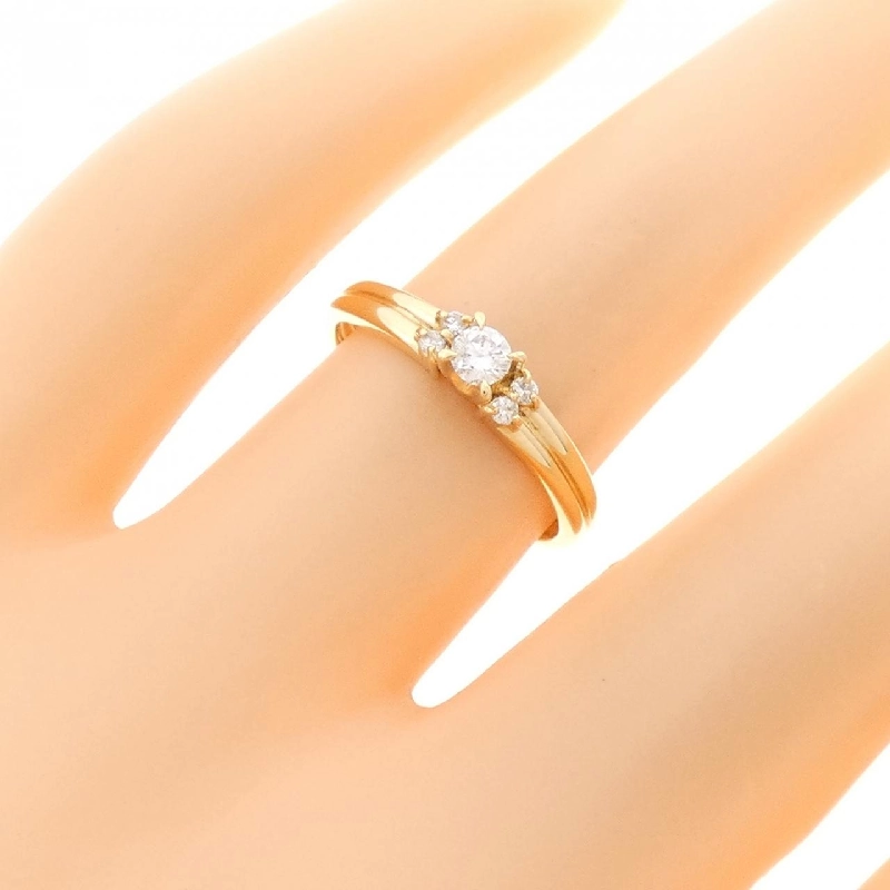 Nhẫn kim cương K18YG 0.15CT 670014