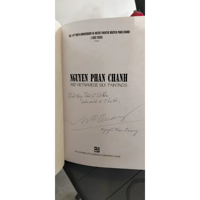Sách hội hoạ Nguyễn Phan Chánh bậc thầy sáng tạo văn hoá VN- chữ ký con trai tg 752724