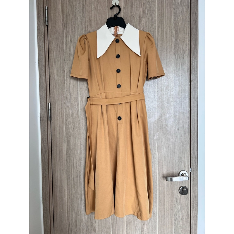 Váy thanh lịch cổ bẻ dài dễ thương 494466