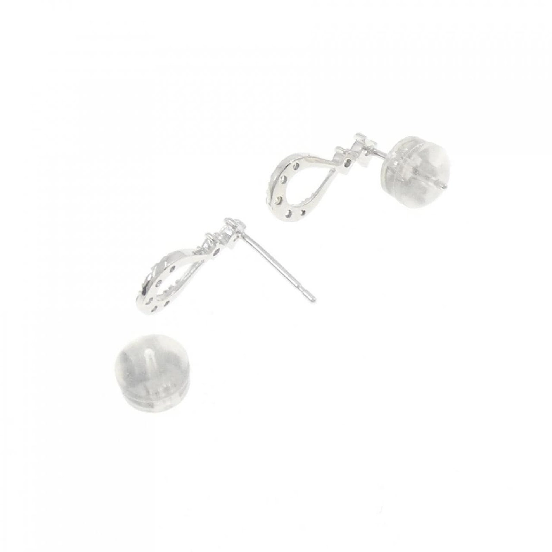 K18WG Bông tai kim cương 0.20CT - Hàng hiệu Authentic 870253