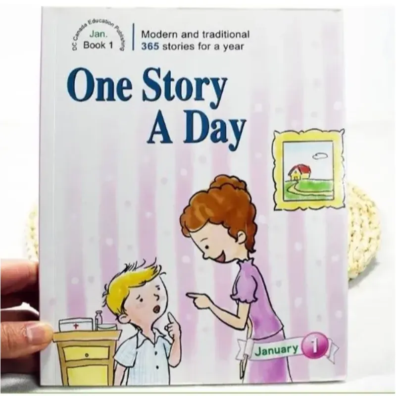 Sách màu - ONE STORY A DAY LEVEL 3 Trọn bộ 12c kèm hộp tặng file nghe 960200