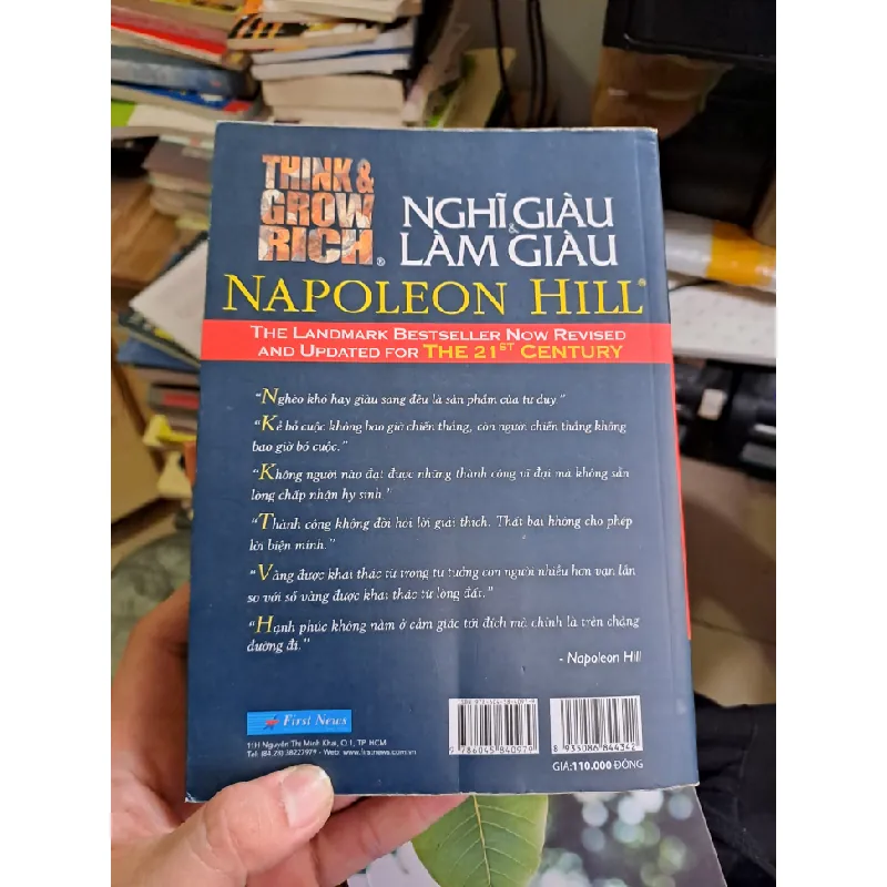 Nghĩ giàu và làm giàu Napoleon Hill mới 80% ố 2020 KỸ NĂNG VAVO1709 560228