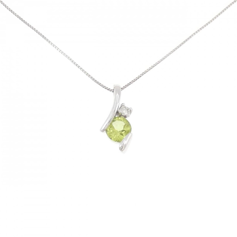 K18WG Peridot Necklace - Hàng hiệu Authentic 860046