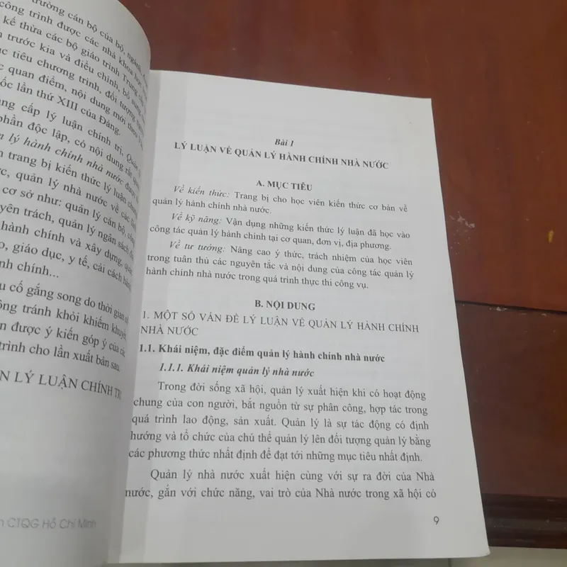 QUẢN LÝ HÀNH CHÁNH NHÀ NƯỚC 600996