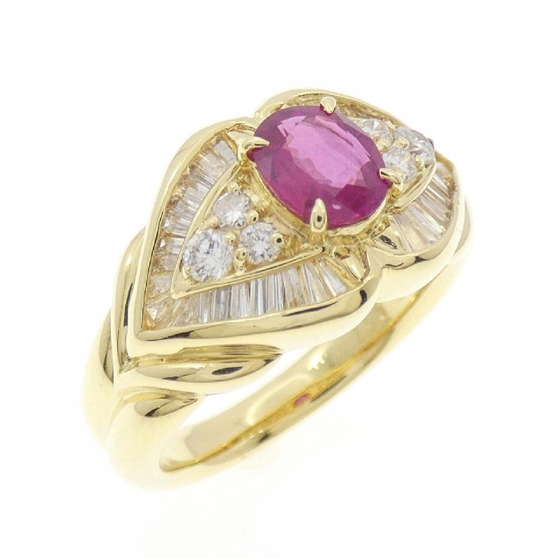 Nhẫn Ruby K18YG 0.72CT - Hàng hiệu Chính hãng 853049